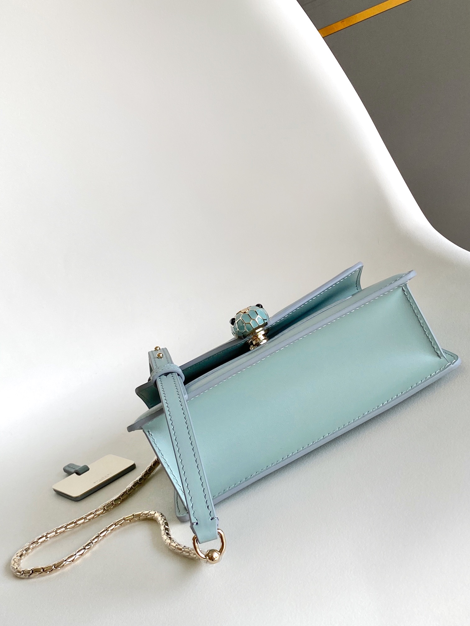 Bvlgari Serpenti Forever Mini Top Handle Light Blue